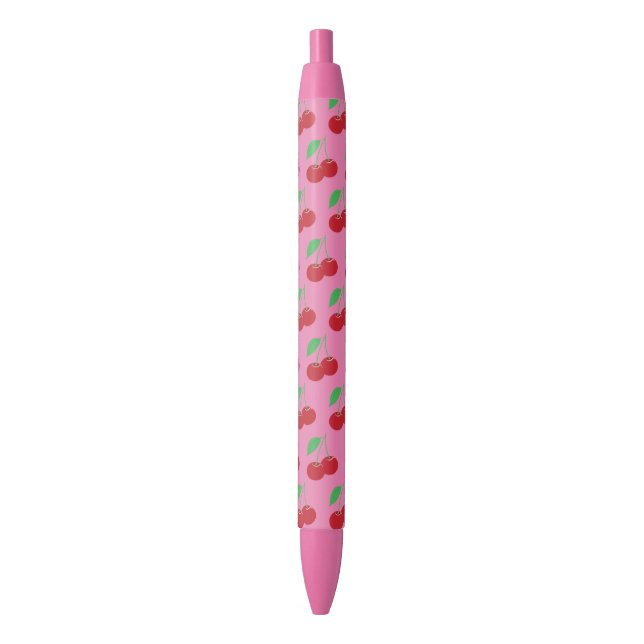 Pink Cherry Pen (Front Vertical)