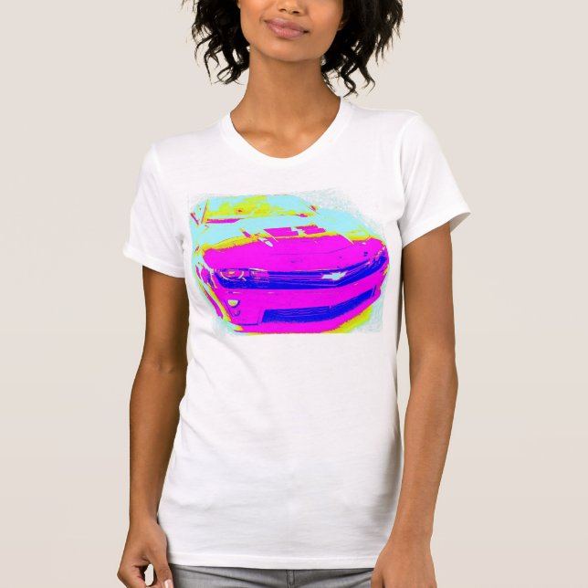 Pink Chevrolet Camaro ZL1 T-Shirt (Front)