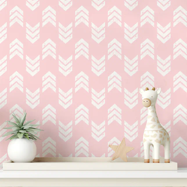 Pink Chevron Arrow Wallpaper | Zazzle