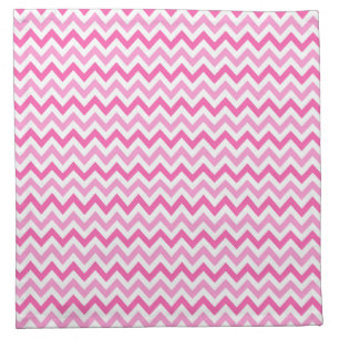 Pink Chevron Breast Cancer Awareness Pattern Cloth Napkin