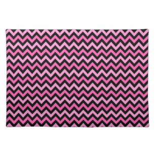 Pink Chevron Breast Cancer Awareness Pattern Cloth Placemat