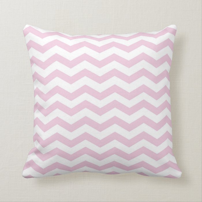 Pink Chevron Design Pillow