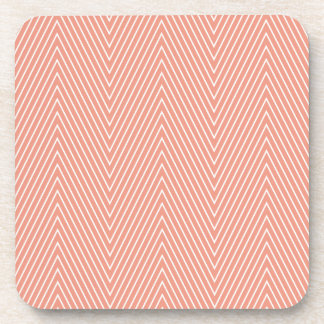 pink chevron drink coaster