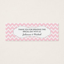 Pink Chevron Favor Tag / baby shower / wedding
