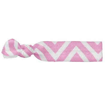 Pink Chevron Hair Tie by SweetBees at Zazzle