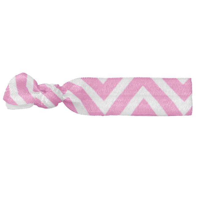 Pink Chevron Hair Tie (Left)