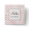 Pink Chevron Mother of the Bride Button
