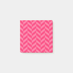 Pink Chevron Stylish Sticky Notes for Organizing