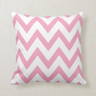 Pink Chevron Throw Pillow