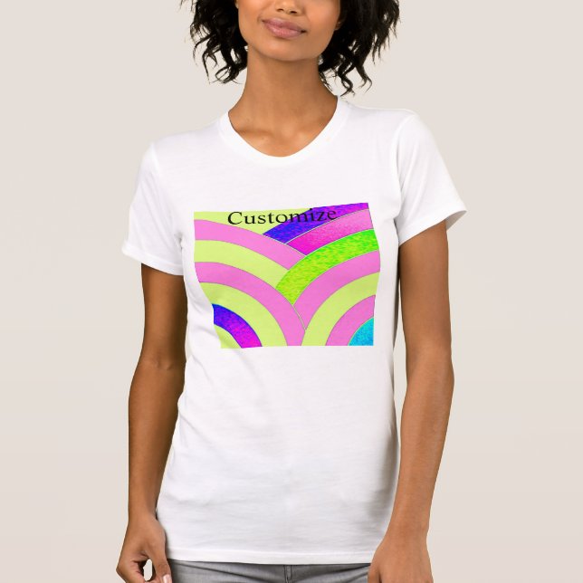 Pink chevron Thunder_Cove  T-Shirt (Front)