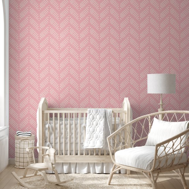 Pink Chevron Wallpaper (Kids)