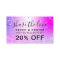 Pink chic glitter metallic confetti share the love