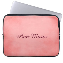 Pink Chic Parchment Laptop Sleeve