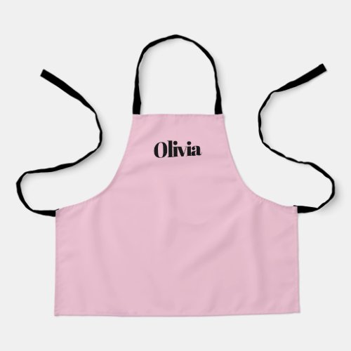 Pink Childs Apron in Pink Personalized with Name