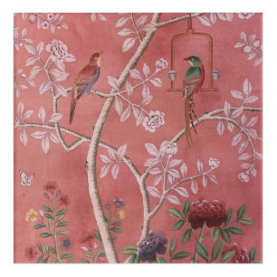 Pink Chinoiserie Acrylic Print