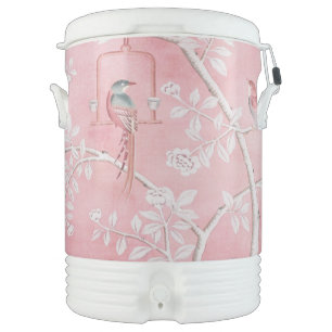 Pink Chinoiserie Beverage Cooler