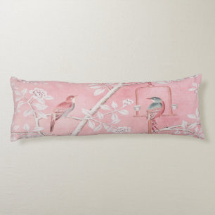 Pink Chinoiserie  Body Pillow