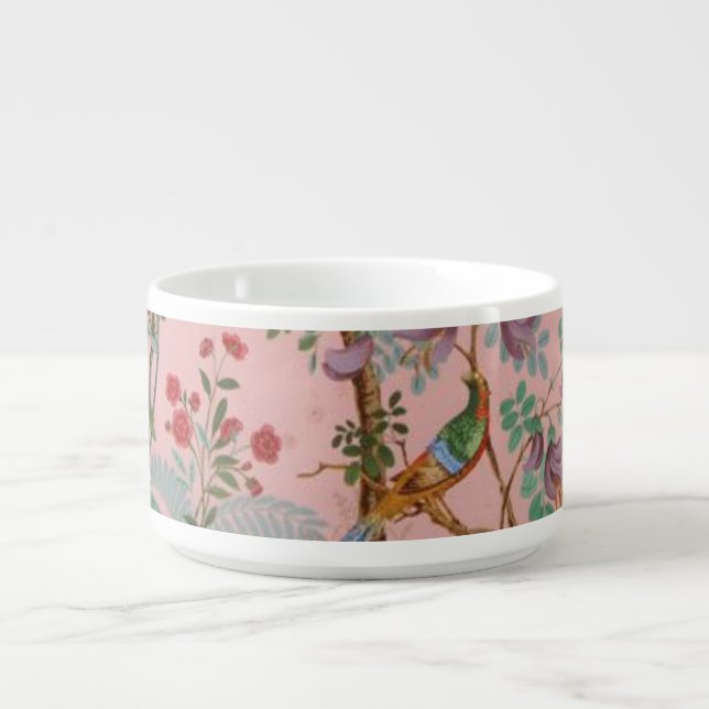 Pink Chinoiserie Bowl (Center)