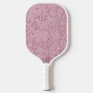 Pink Chinoiserie Carbon Fiber Pickleball Paddle