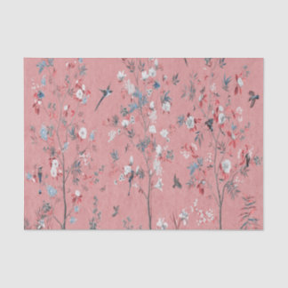 Pink Chinoiserie Chinese Decoupage Tissue Paper