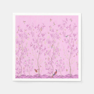 Pink Chinoiserie Decoupage Napkins