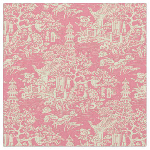 Pink Chinoiserie Fabric