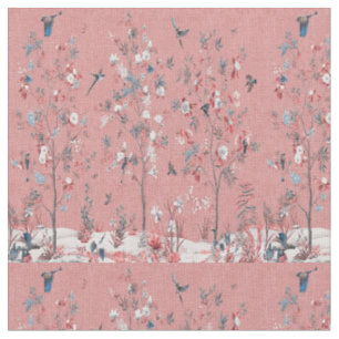 Pink Chinoiserie Fabric