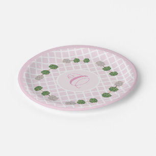 Pink Chinoiserie Ginger Jar Jars Topiary Basket Paper Plates