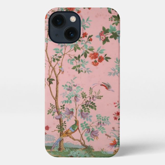 Pink Chinoiserie iPhone Case (Back)