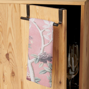 Pink Chinoiserie Kitchen Towel