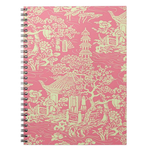Pink Chinoiserie Notebook (Front)