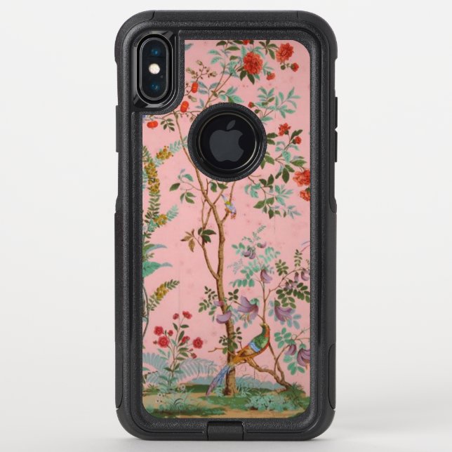 Pink Chinoiserie Otterbox iPhone Case (Back)