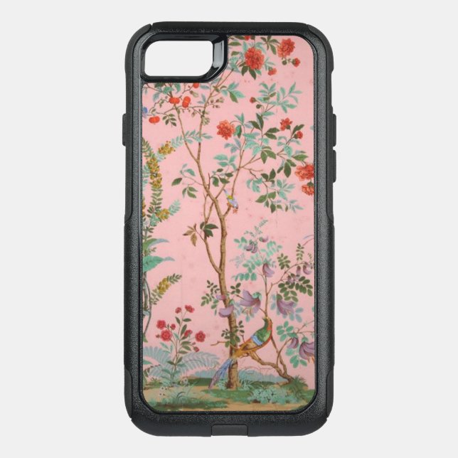 Pink Chinoiserie Otterbox iPhone Case (Back)
