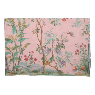 Pink Chinoiserie Pillow Case