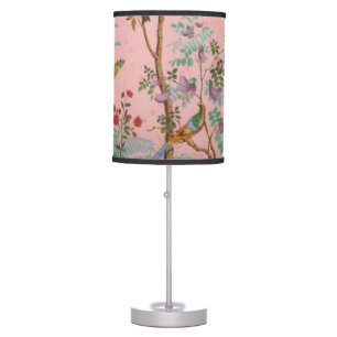 Pink Chinoiserie Table Lamp
