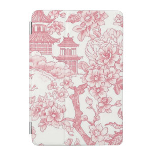 Pink Chinoiserie Toile Dragon Cherry Blossom iPad Mini Cover