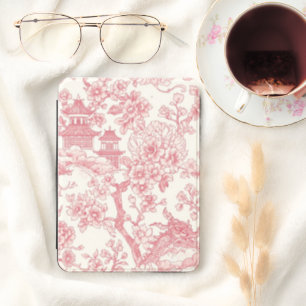 Pink Chinoiserie Toile Dragon Cherry Blossom Kindle Cover