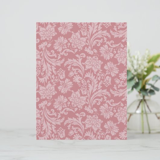 Pink Chintz Pattern Card Stock DIY Scrapbooking (Standing Front)
