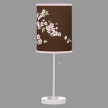 Pink/Chocolate Brown Cherry Blossom Table Lamp