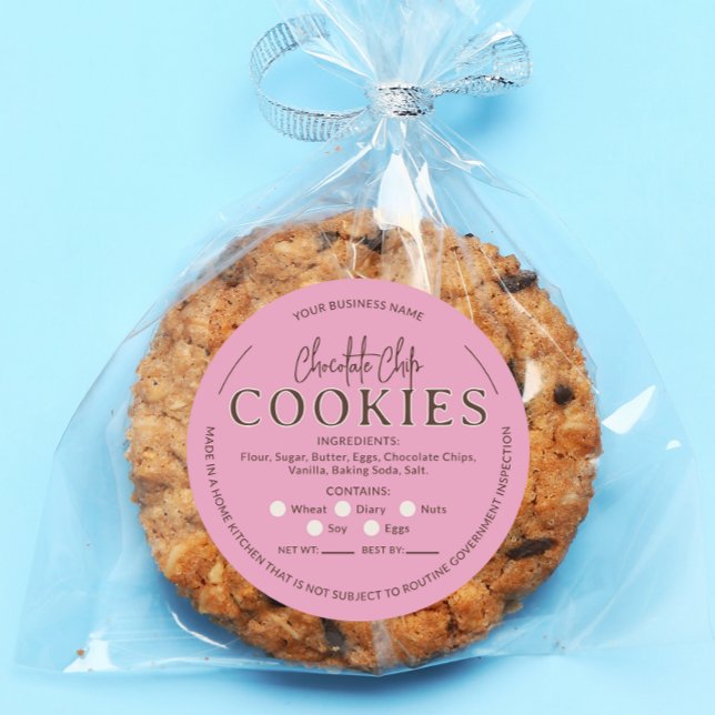 Pink Chocolate Chip Cookies Cottage Law Sticker (Creator Uploaded)