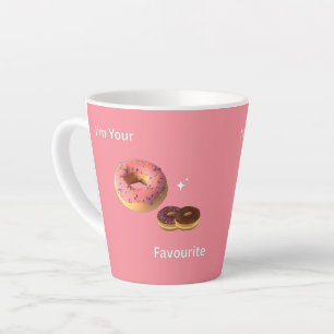 Pink & Chocolate Donut Mug – Sweet Morning Vibes