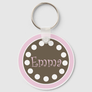Pink Chocolate Keychain "Emma"