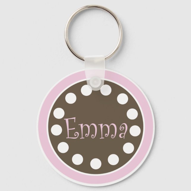 Pink Chocolate Keychain "Emma" (Front)