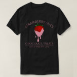 Pink Chocolate Strawberry T-shirt at Zazzle