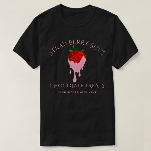 pink chocolate strawberry T_Shirt