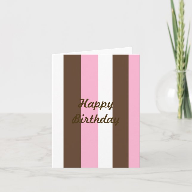 Pink Chocolate Vanilla Card (Front)