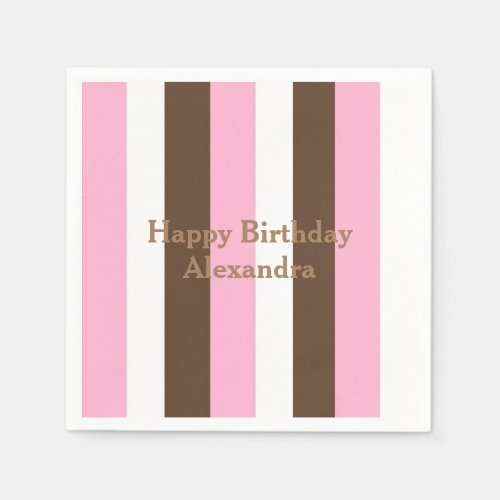 Pink Chocolate Vanilla Napkins