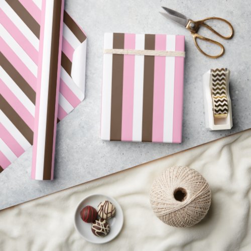 Pink Chocolate Vanilla Wrapping Paper