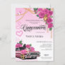Pink Chola Lowrider Chicana Quinceanera Invitation