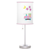 Pink Choo Choo Train with Stars and Moon Table Lamp (Right)